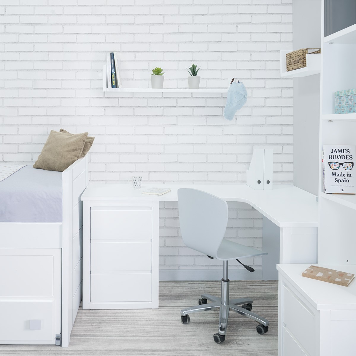 Bureau d´angle avec tiroirs Lineal - Livraison gratuite