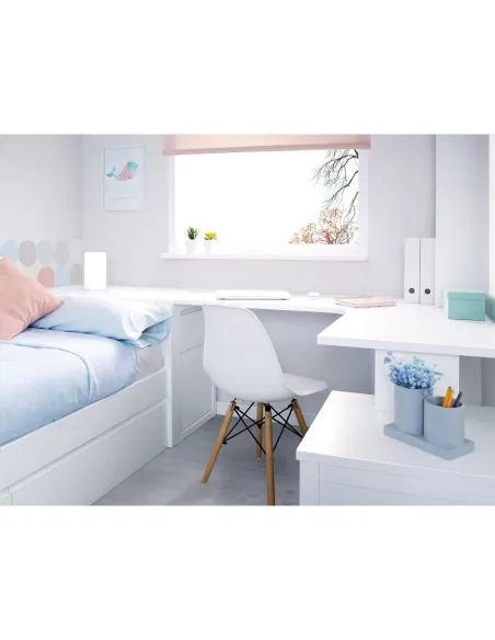 Bureau de coin avec rangement d´angle + Module Linéaire
