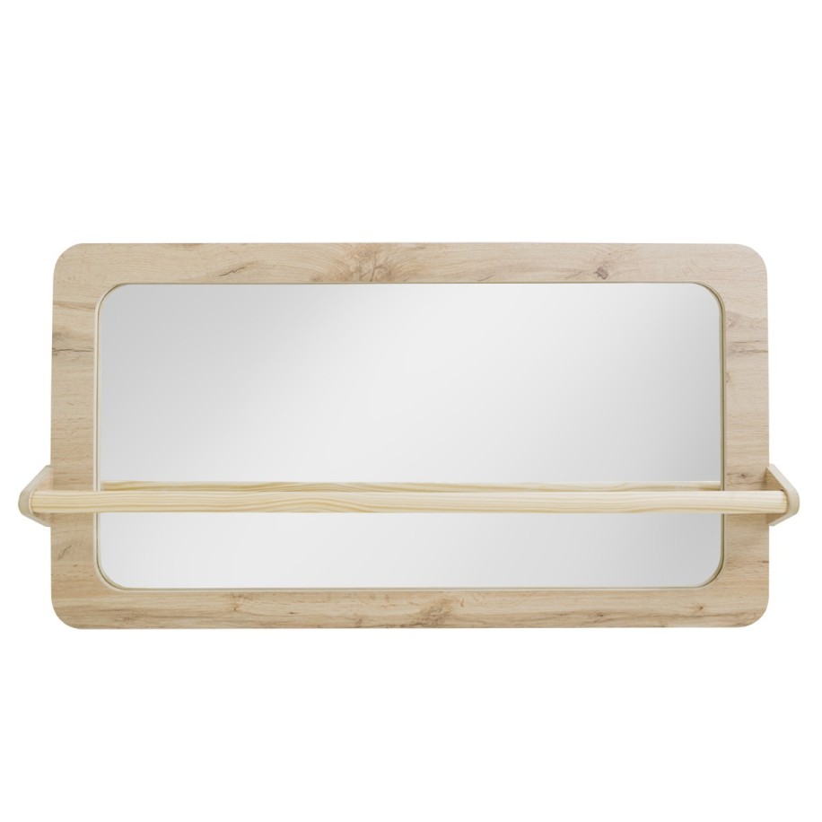 Miroir montessori avec barre - Basique Chêne