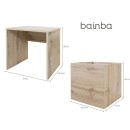 	Dimensions Table simple montessori avec rangements – basique chêne