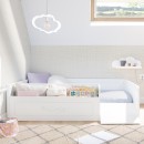 Chambre lit montessori avec rangement et rampe