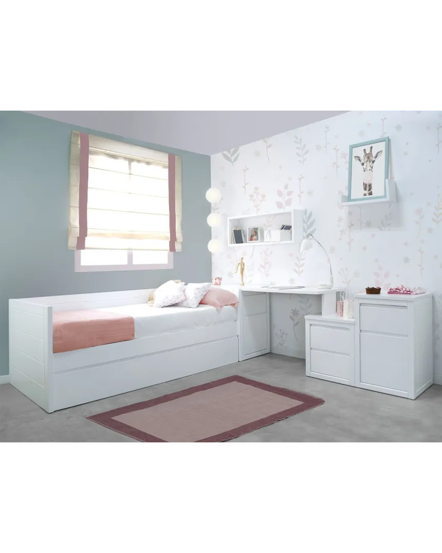 Chambre ado fille moderne Corail - Linéaire 2