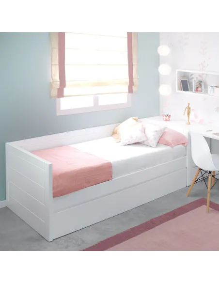 Chambre ado fille moderne Corail - Linéaire