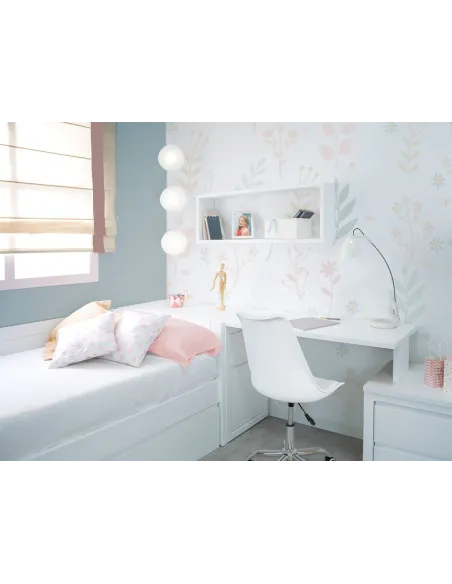 Chambre ado fille moderne Corail - Linéaire