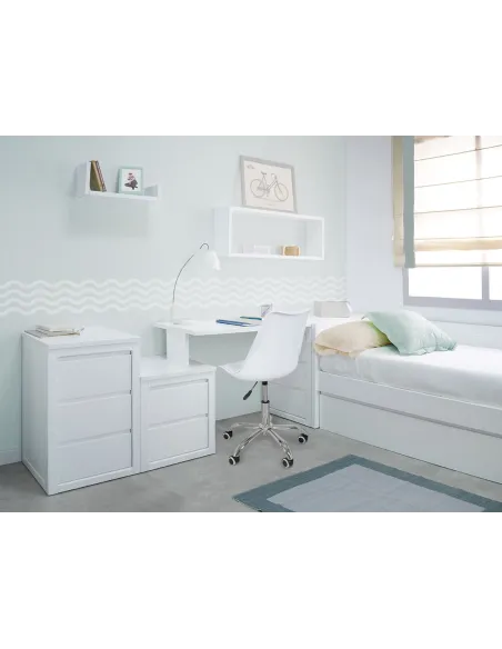 Chambre ado fille moderne Corail - Linéaire