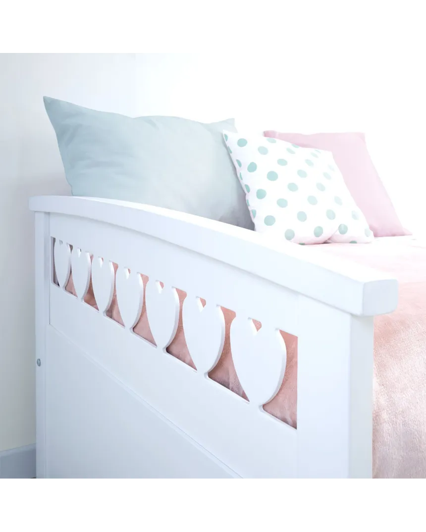 Chambre complète enfant lit gigogne Cœurs 2
