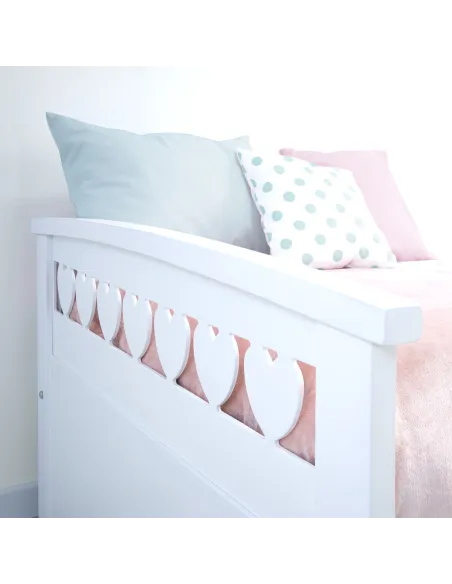 Chambre enfant lit gigogne Cœurs