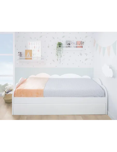 Chambre enfant avec lit gigogne Nuage