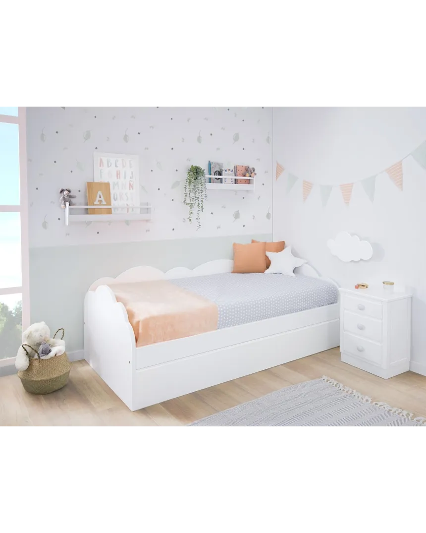 Chambre enfant avec lit gigogne Nuage