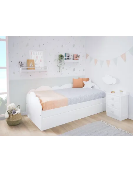 Chambre enfant avec lit gigogne Nuage