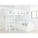 Dimensions lit superposé en L avec lit avec tiroirs blanc pied bas