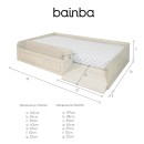 Dimensions lit montessori avec rangement et rampe - Basique