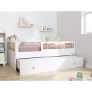 Lit montessori évolutif avec barrière Sofia et kit évolutif lit inférieur