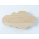 Applique murale nuage LED bois