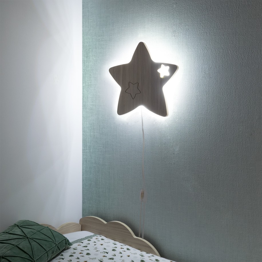 Applique murale étoile LED - Basique