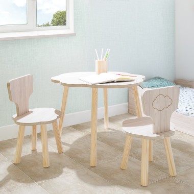 Table et chaises enfant nuage – Basique