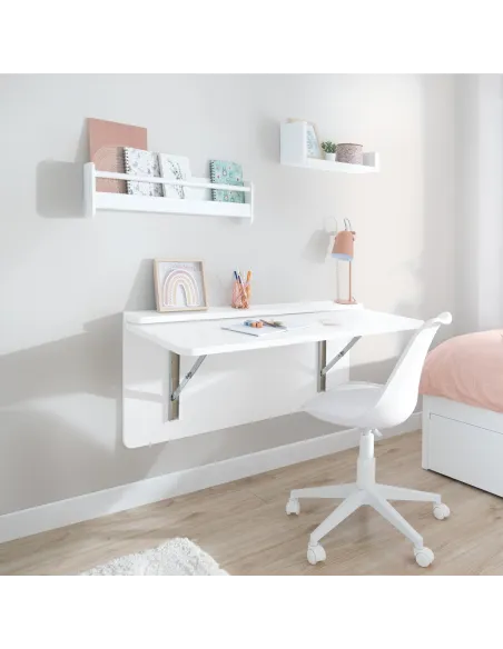 Chambre ado Linéaire pied bas avec bureau rabattable