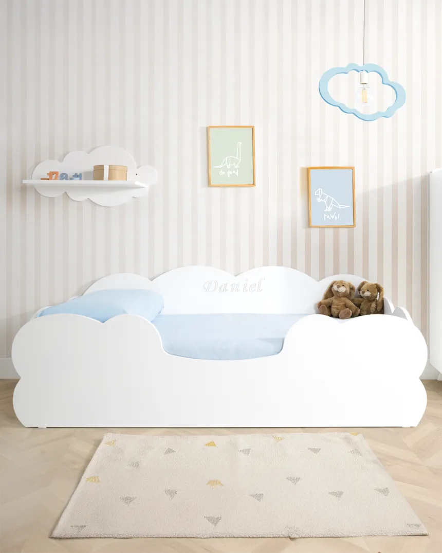Lit Montessori Nuage Blanc 70x140 / 90x190 ►Livraison rapide