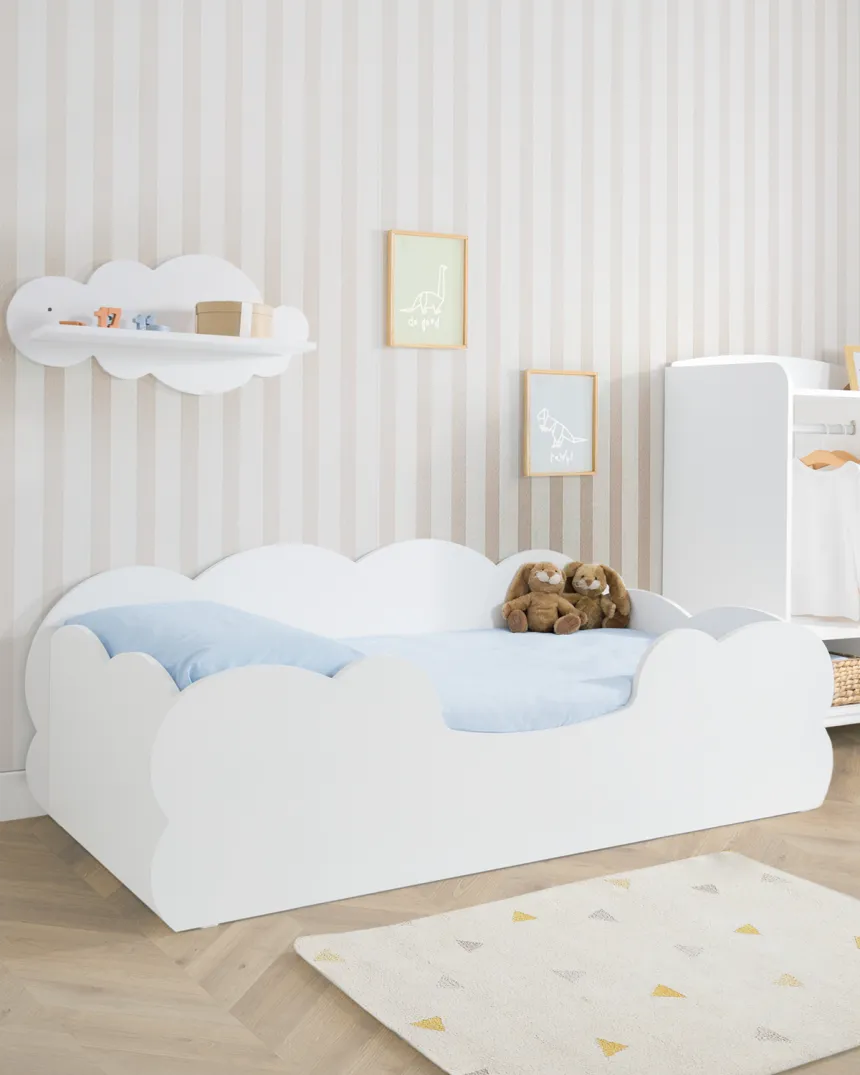 Lit Montessori Nuage Blanc 70x140 / 90x190 ►Livraison rapide 2