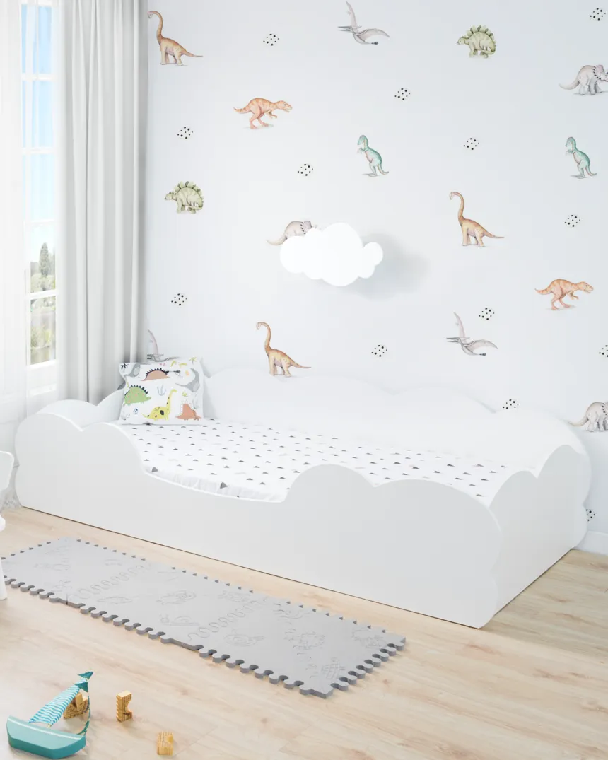 Lit Montessori Nuage Blanc 70x140 / 90x190 ►Livraison rapide