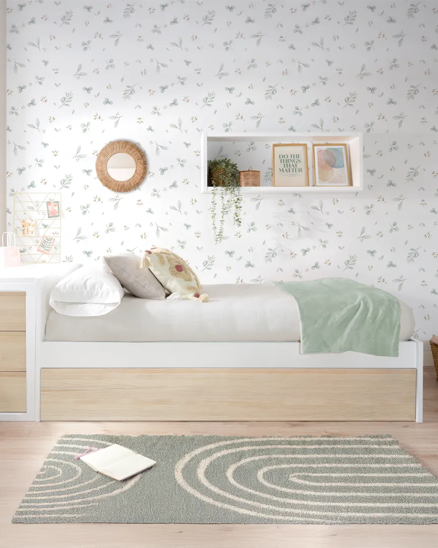 Lit gigogne ado scandinave pied bas