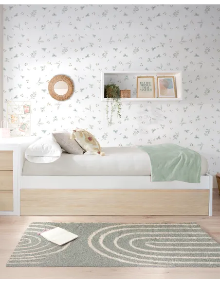 Lit gigogne ado scandinave pied bas