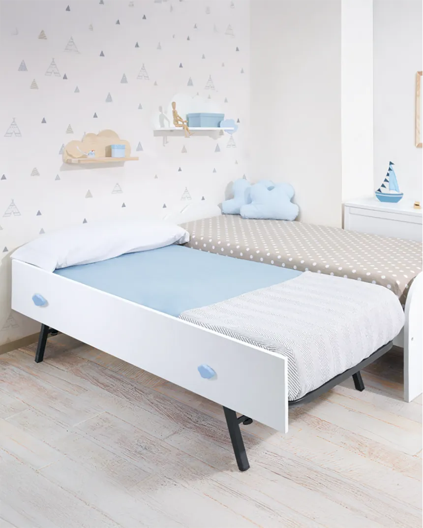 Lit gigogne 80x190 Nuage