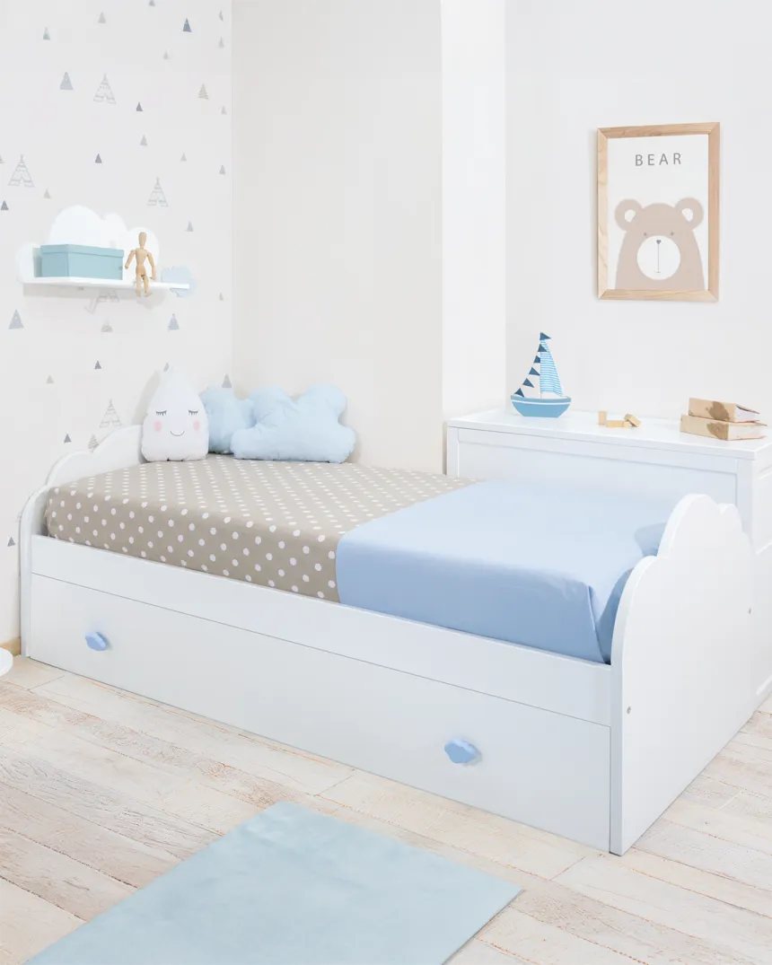 Lit gigogne Nuage disponible en plusieurs dimensions