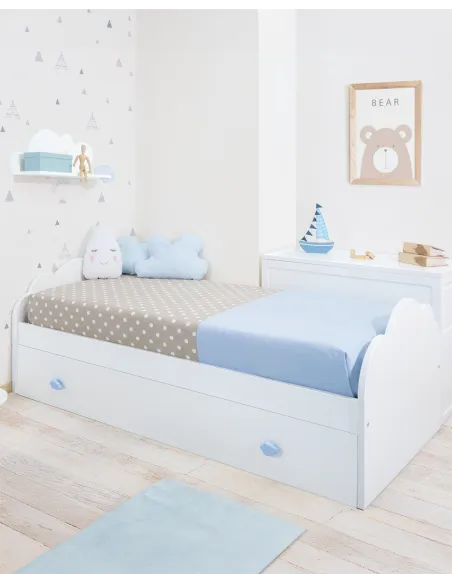 Lit gigogne Nuage disponible en plusieurs dimensions