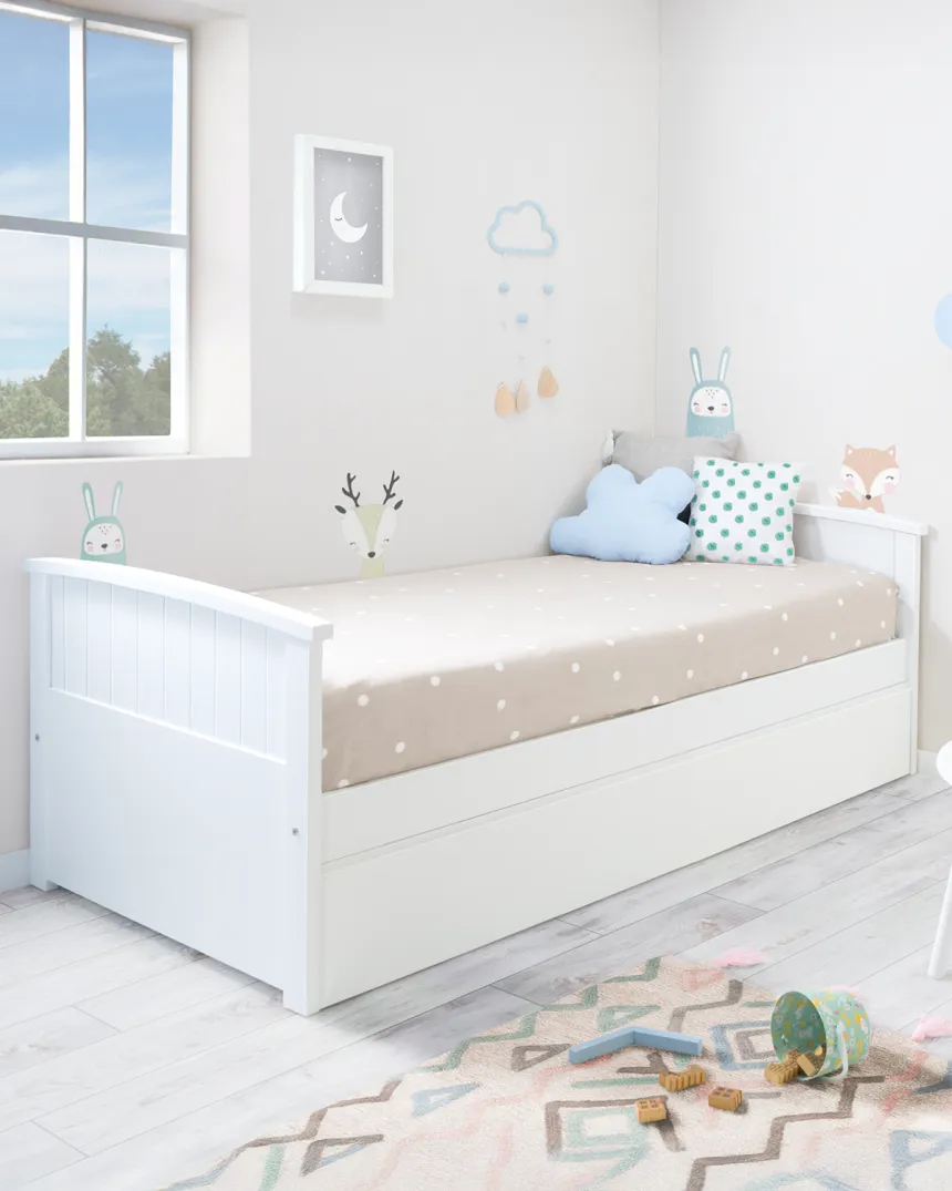 Lit gigogne Courbe - 90x190 ou 90x200 -Livraison rapide