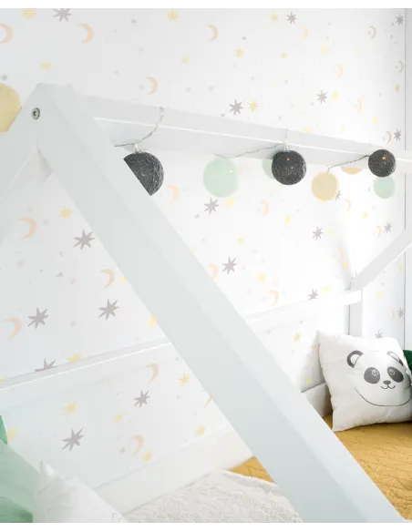 Lit Cabane gigogne blanc - 90x190 - Livraison rapide