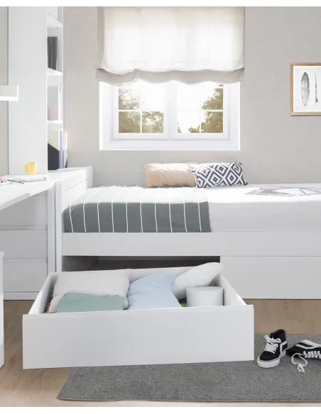 Lit enfant avec rangement Linéaire - Livraison gratuite