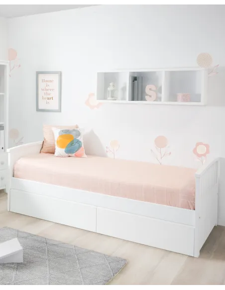 Lit enfant avec rangement Courbe - Livraison rapide