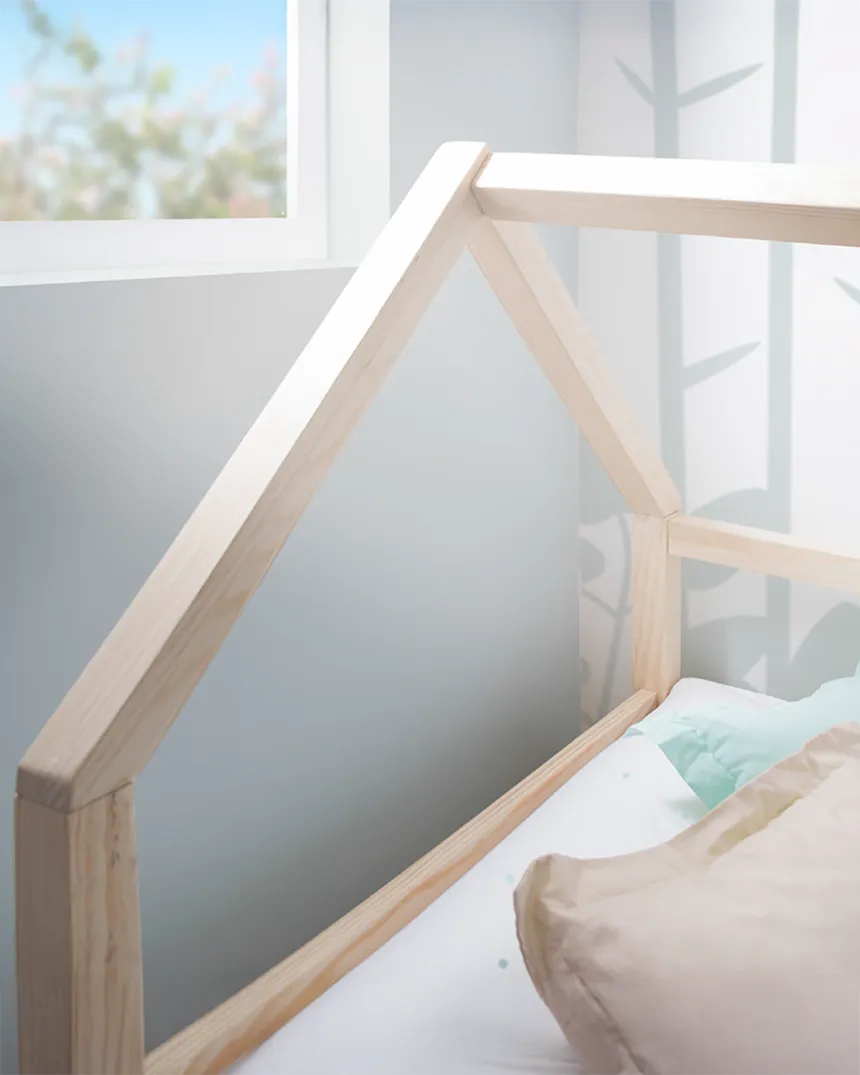 Lit Cabane enfant avec rangement en bois - Livraison rapide