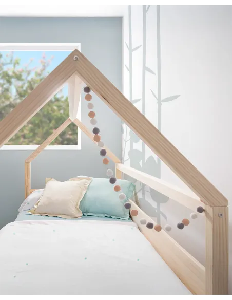 Lit Cabane enfant avec rangement en bois - Livraison rapide
