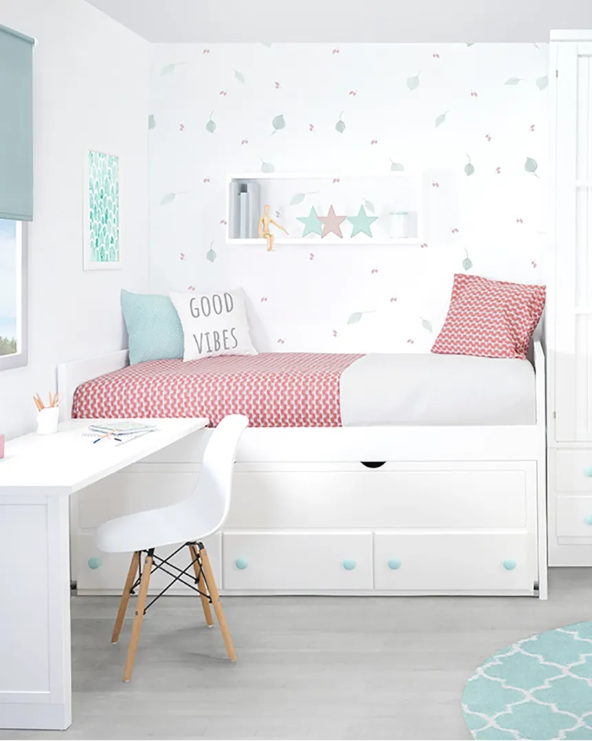 Lit gigogne avec rangement Linéaire pour enfant - Livraison rapide 2