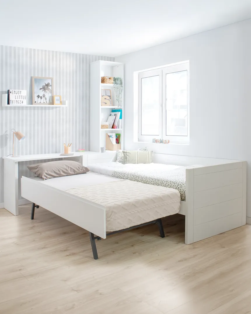 Sommier gigogne 90x190 avec façade 2