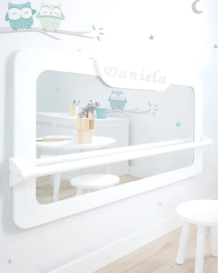 Miroir pour bébé montessori blanc