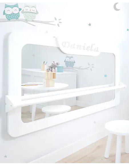Miroir pour bébé Montessori blanc