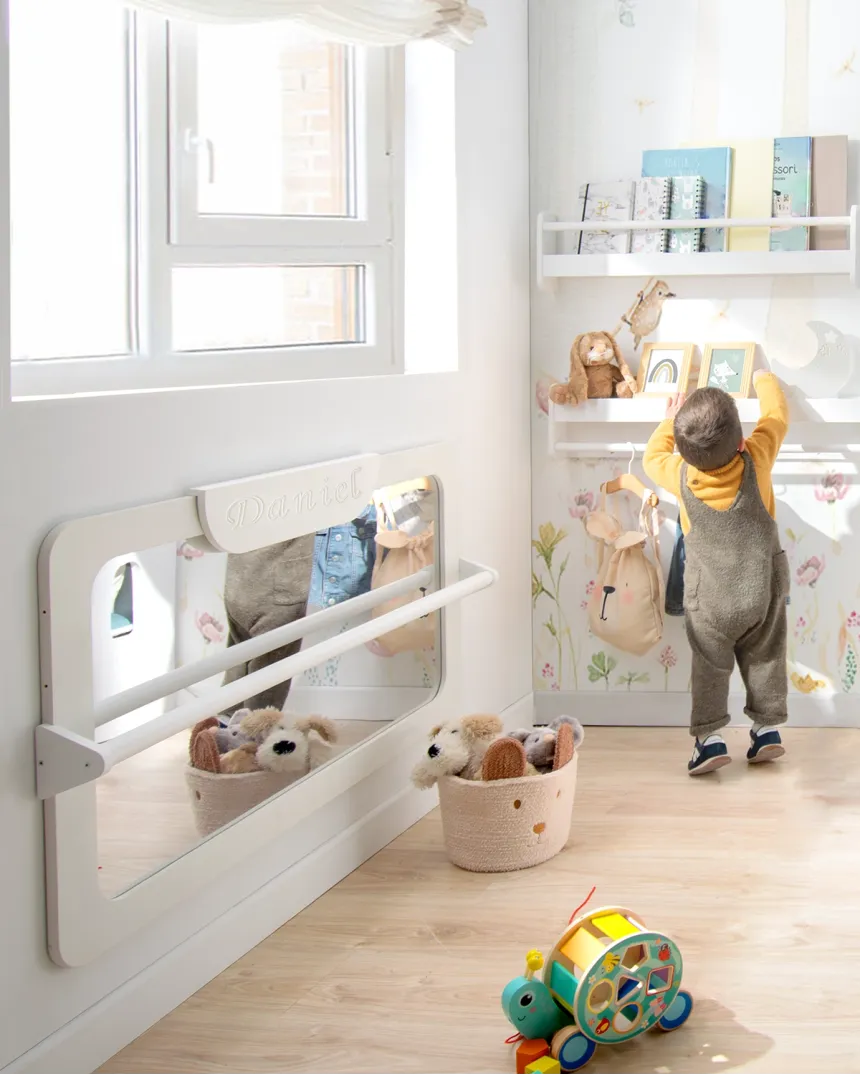 Miroir pour bébé montessori blanc 2