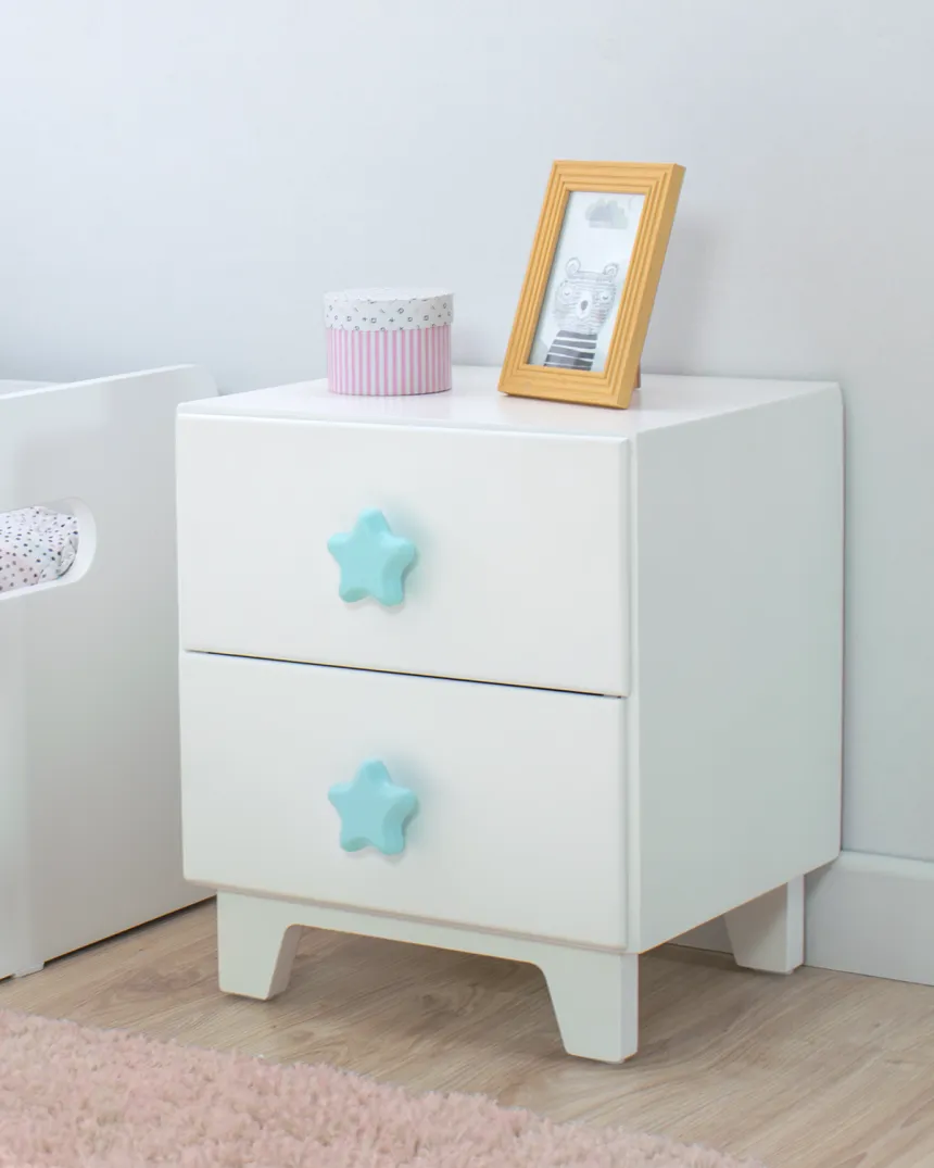 Table de chevet enfant avec 2 tiroirs Piccolo - Livraison rapide