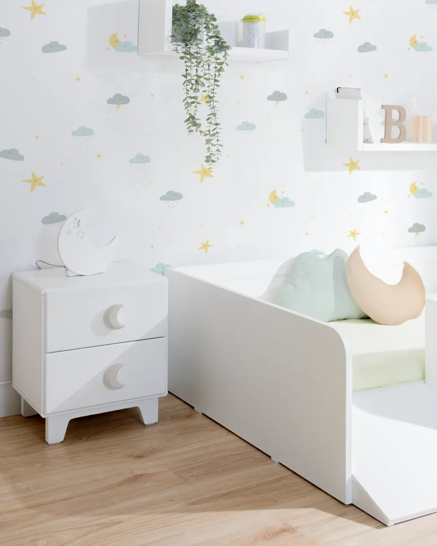 Table de chevet enfant avec 2 tiroirs Piccolo - Livraison rapide 2
