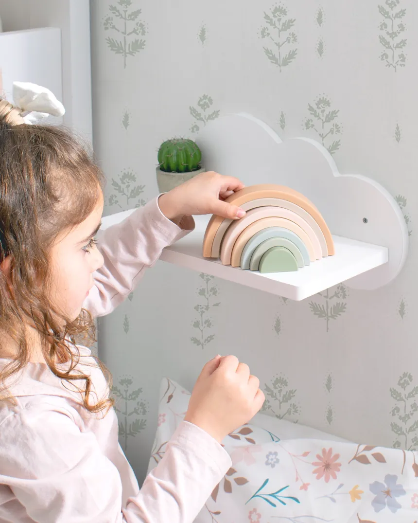 Étagère enfant Nuage blanche pour chambre bébé - Livraison rapide 2