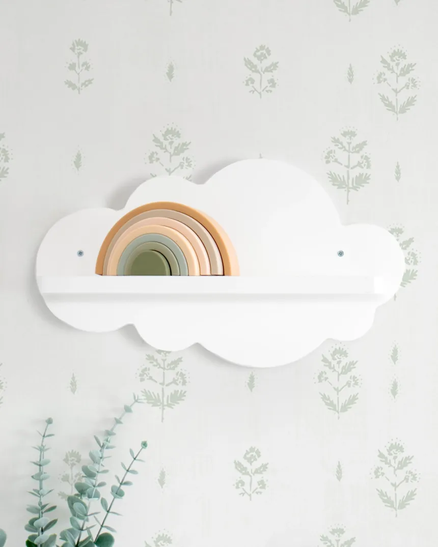 Étagère enfant Nuage blanche pour chambre bébé - Livraison rapide