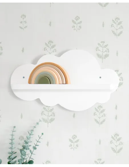 Étagère enfant Nuage blanche