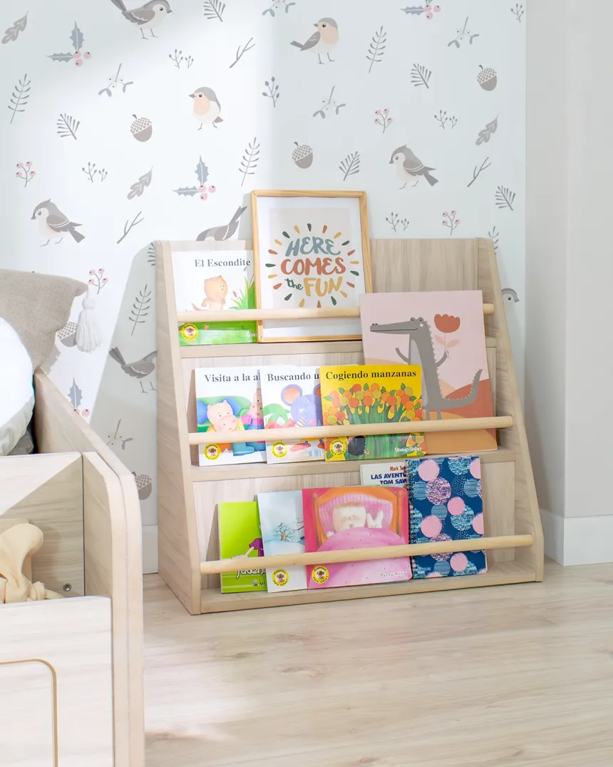 Bibliothèque montessori en bois basique - Livraison rapide