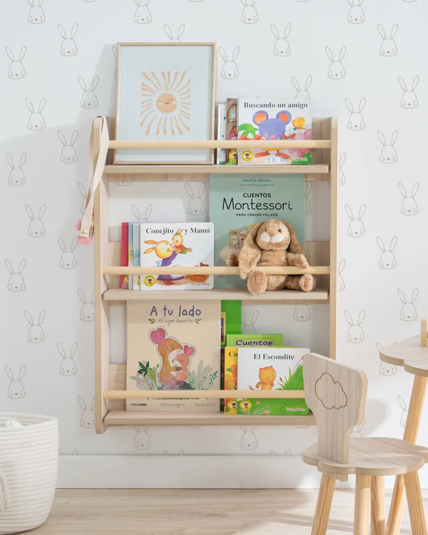 Bibliothèque murale montessori basique - Livraison rapide