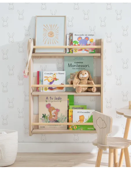 Bibliothèque murale montessori - Basique