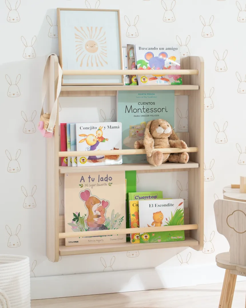 Bibliothèque murale montessori basique - Livraison rapide 2