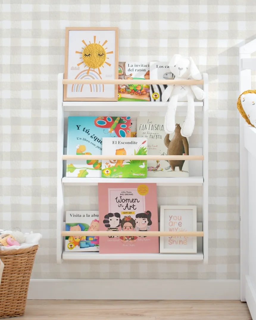 Bibliothèque montessori blanc et bois - Livraison rapide 2